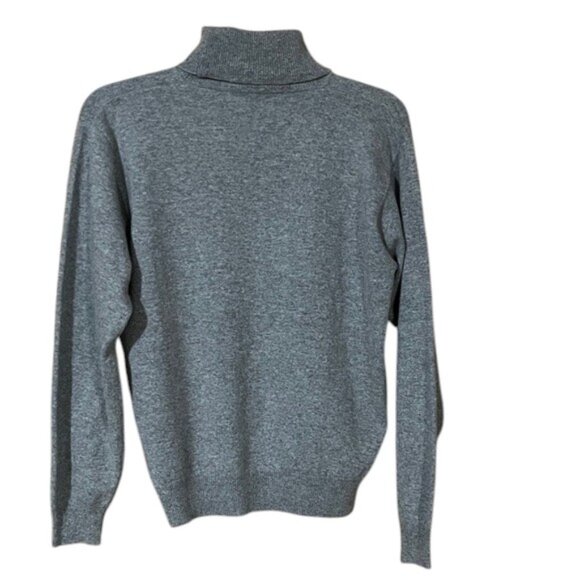 Valerie Stevens Gray Cashmere Turtleneck Sweater NWOT - Picture 4 of 8